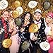 50Pcs Gold Black White Happy New Year Eve Balloons 2025 New Year Balloons New Years Eve Party Balloons for Happy New Years 2025 Decorations