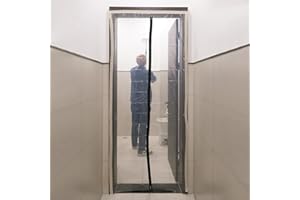 ROLLINGDOG Zip Door Dust Barrier - Plastic Door Cover for Wall and Room Temporary Painting Protection