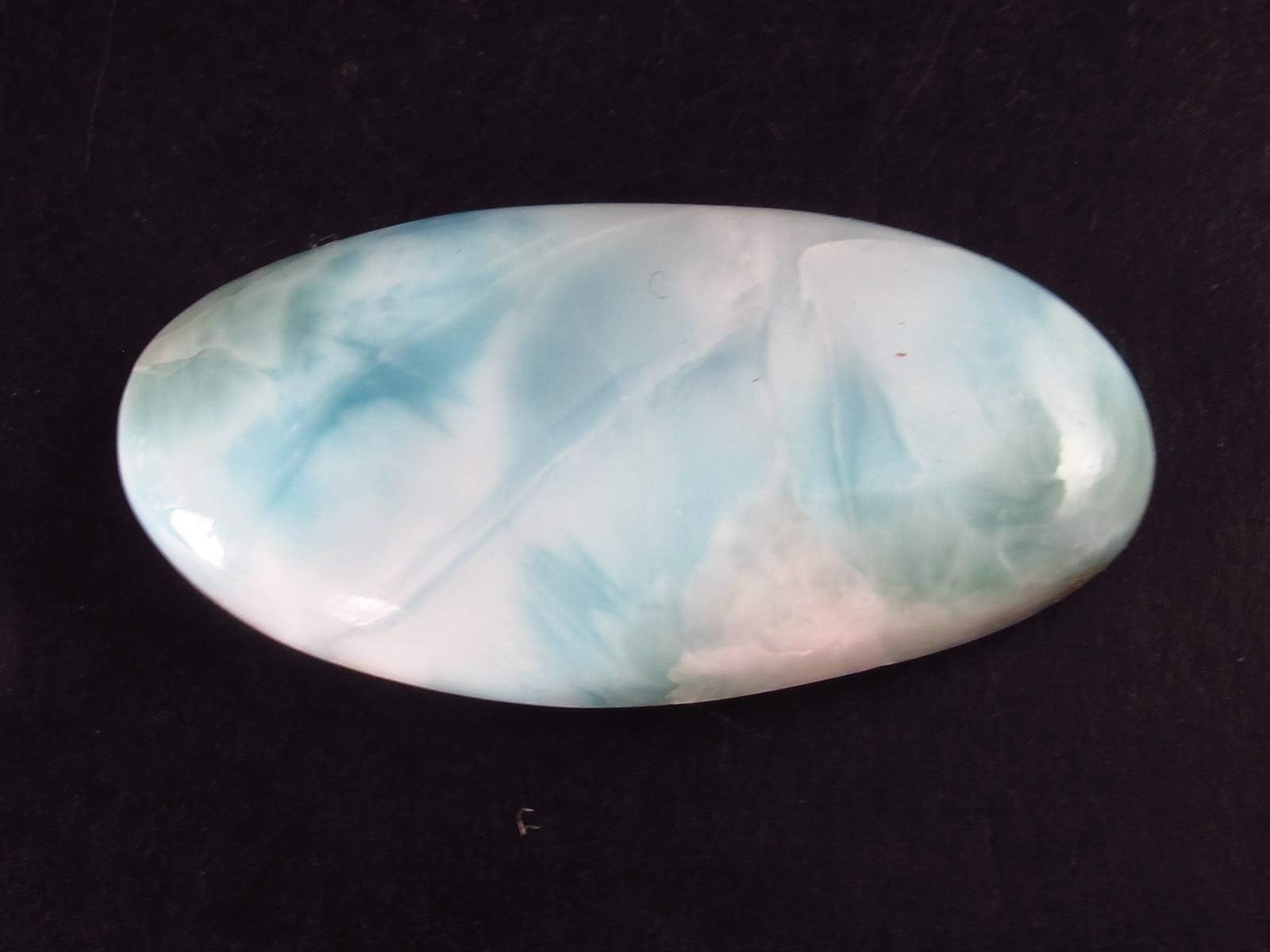 The Russian Stone Larimar Cabochon From Dominican Republic - 3.6cm