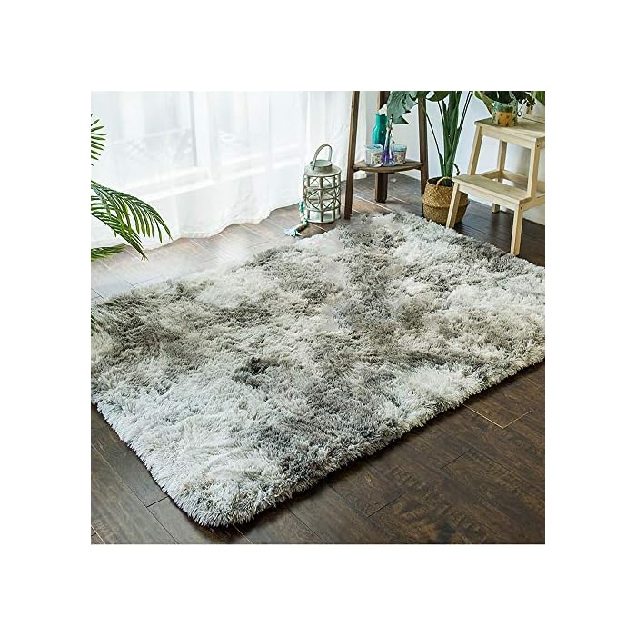 Buy Dei Qi 100x150cm Floor Rug Soft Modern Carpet Mat Fiber House Living Room Bedroom Carpet Anti Skid Shaggy Area Rug Floor Mat 4 Colors 130x190cm Color Gray Size 130x190cm Online