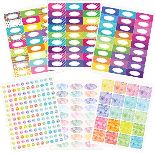 Sage Hill Essential Oil Smear-Protect Bottle Label Set - Brights Collection