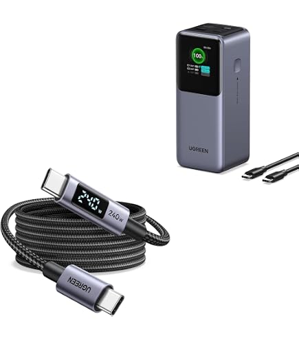 UGREEN Nexode 25000mAh 145W 3-Port USB-C Power Bank for iPhone 17 Pro Max | 3 USB-C ports, PD fast high-capacity 25000mAh for laptops, Steam Deck, iPad, Galaxy S26, Dell XPS - Tamaño