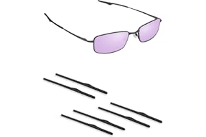 Handwith 3 Pairs Soft Silicone Sunglass Ear Socks for Oakley Keel Blade/Wingback SQ/Wingback, Anti-Slip Comfort Fit Glasses Arm Grips Spare Parts Replacement Kit Black