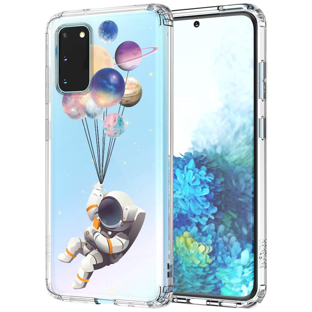 MOSNOVO Galaxy S20 Case, Planet Astronaut Clear Design Design Transparent Back with TPU Bumper Gel Protective Case for Samsung Galaxy S20