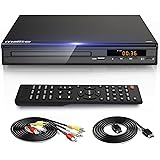 DVD Player, HDMI AV Output, All Region Free CD DVD Players for TV, DVD Players with NTSC/PAL System, Supports Mic's & USB Inp
