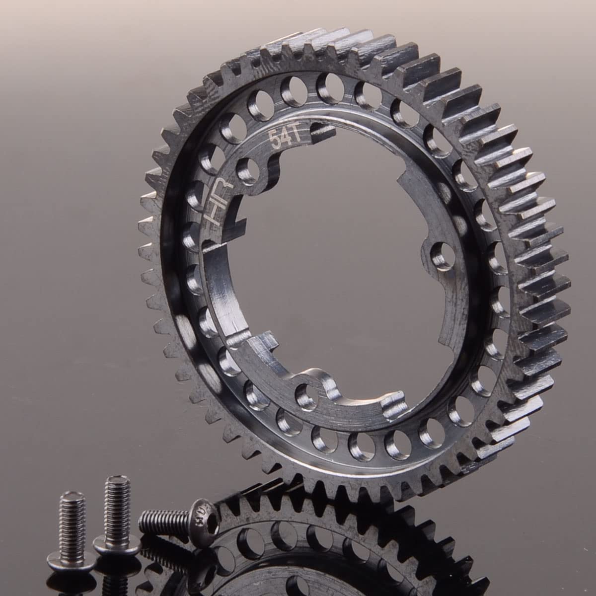 6448 Hot Racing 45#Steel 54T 1 Mod Hardened Steel Spur Gear for Traxxas 1/10 E-Revo 2.0 VXL 1/5 X-Maxx Maxx 1/7 XO-1 (54T)