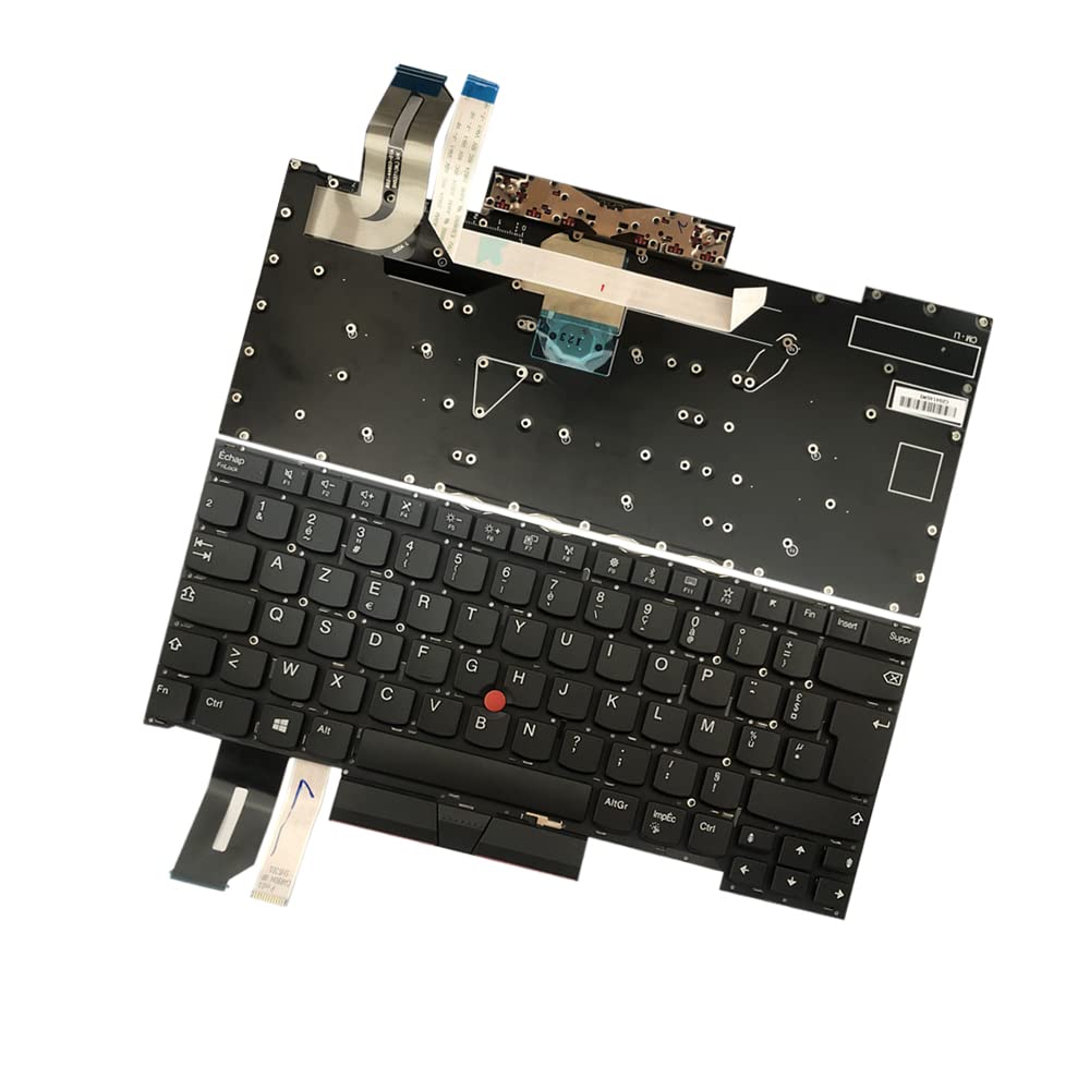Zahara French Keyboard for Lenovo ThinkPad T490s, Backlit Keyboard