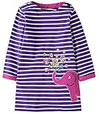 Fiream Girls Cotton Longsleeve Casual Dresses Applique Cartoon by (S0277,3T/3-4YRS)