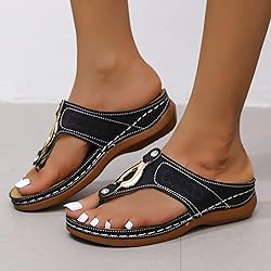 Black Sandals Women Wedge, Womens Sandals Platform