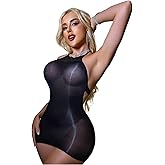 Body Stockings for Women Strap Strap Dress Lace Bodystocking Shiny Body Suit Lingerie Bodystocking for Halter Lace