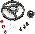Hot Racing STE260 Steel Pinion and Spur Gear Set (18T/60T 32P)(Red) - Traxxas
