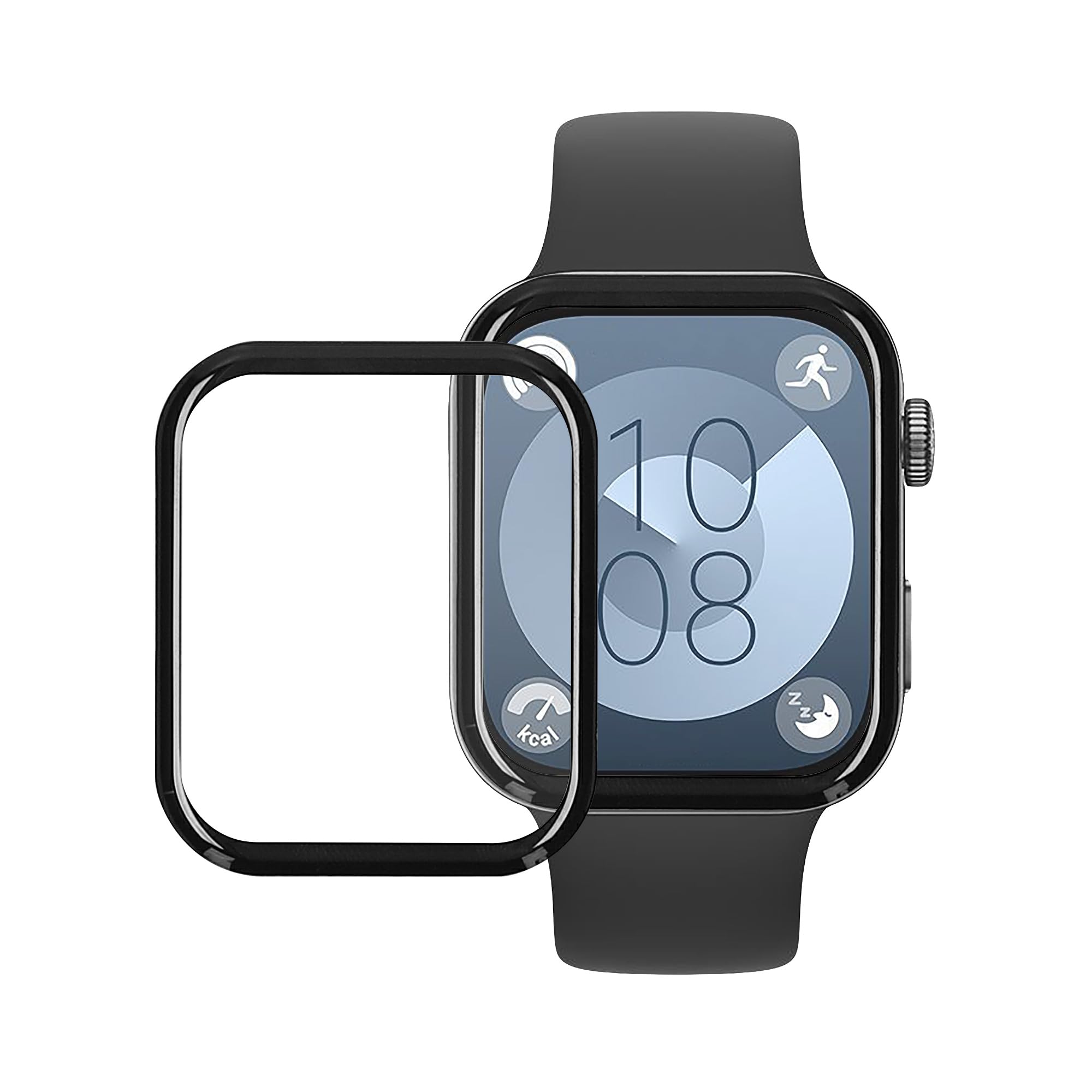 kwmobile Protective Film Compatible with Huawei Watch Fit 3 / Fit 4 Screen Protector - 2x Smart Watch Protector Anti-Fingerprint