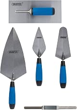 Draper Soft Grip Trowel Set 5 Piece Plastering Tools Kit High Carbon Steel view 2