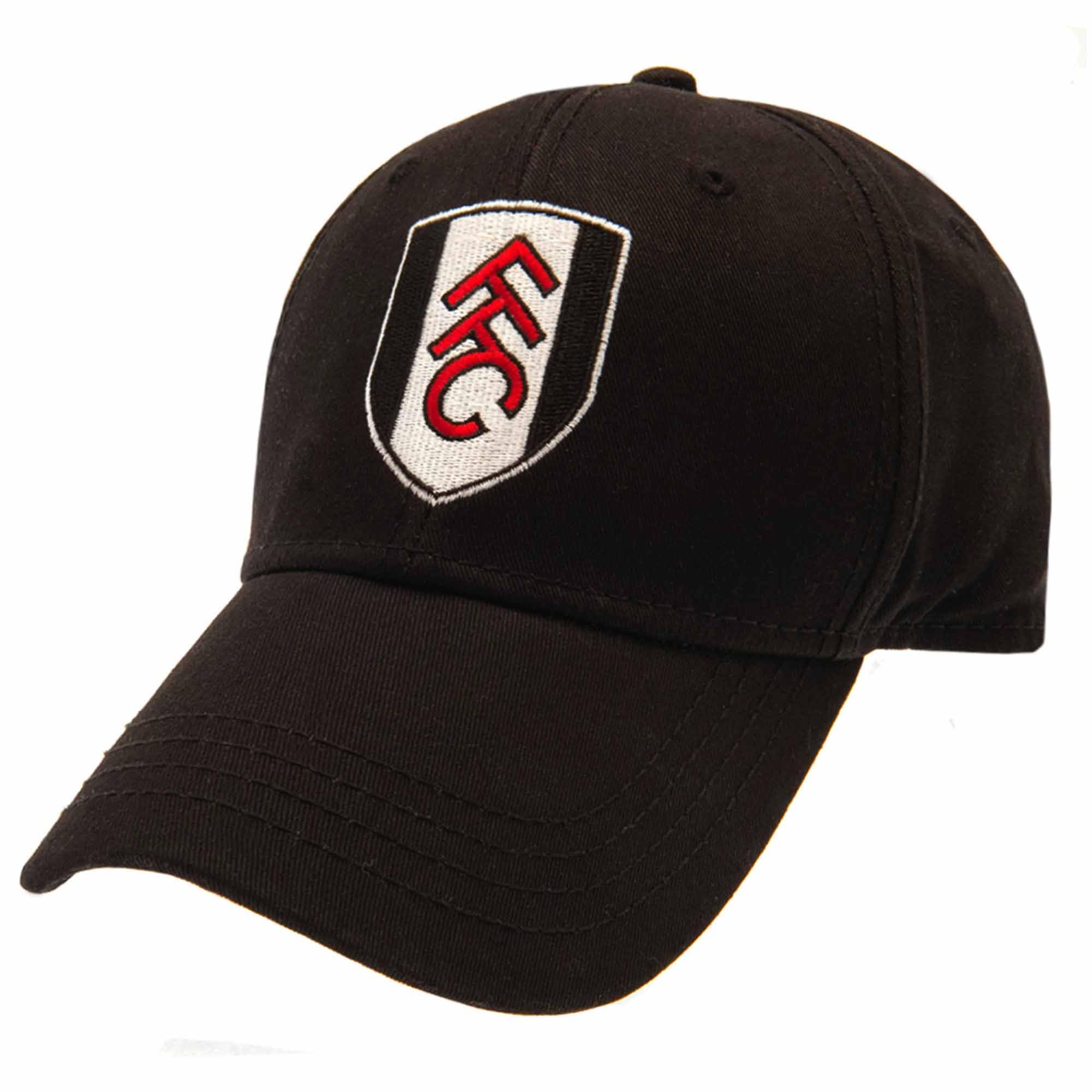 GIFTS 4 ALL Official Fulham Football Fans Baseballl Cap, Fulham Football Crest Cap, Adults Fulham Football Baseball Cap Black