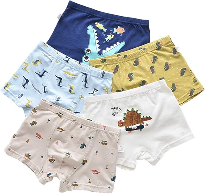 Channo Jungen Boxershorts 5er Pack - Nahtlos & Atmungsaktiv | 90% Polyamid | Für Schule & Sport