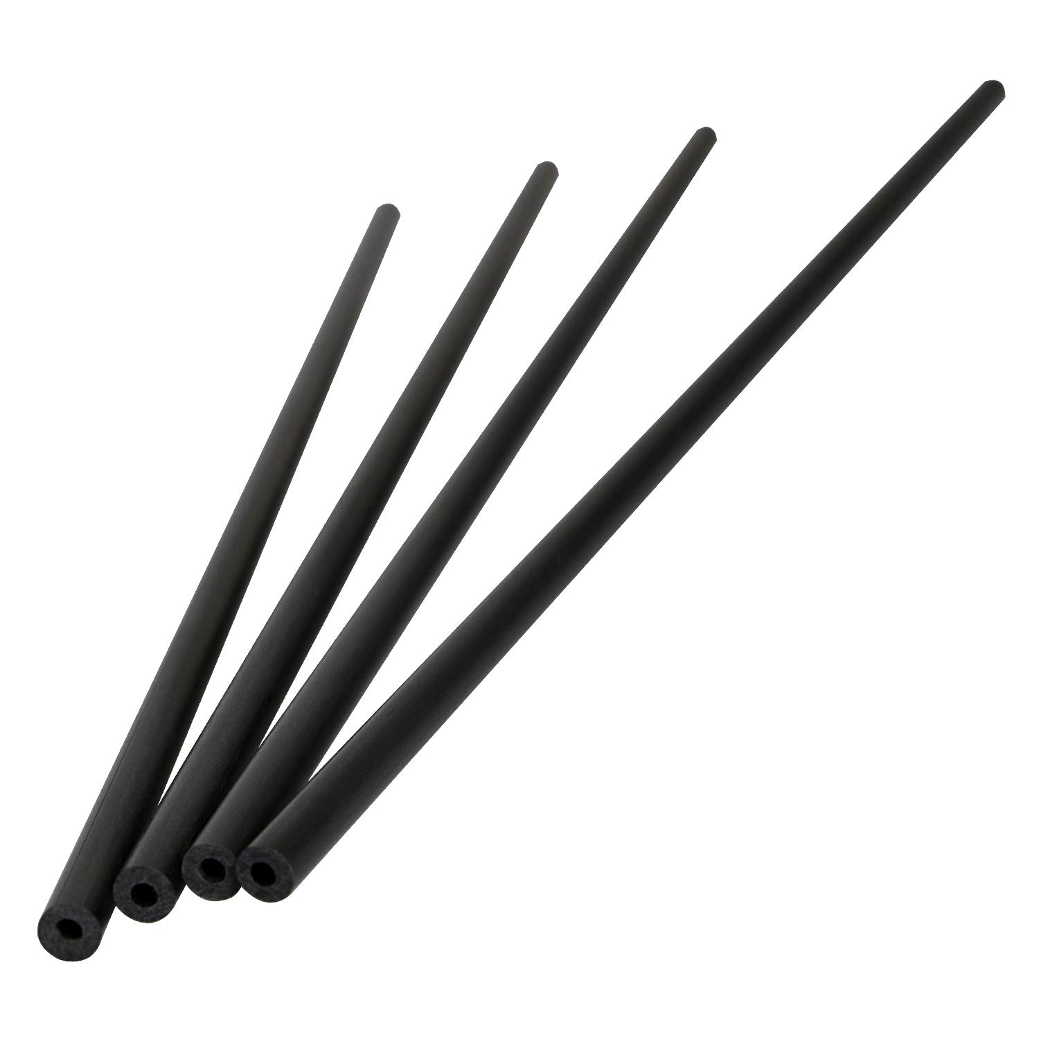 Aopin 4pcs Carbon Fiber Tube Pultrusion 2mm(OD) x 1mm(ID) for Quadcopter, DIY project, Hollow Matte Pole, Length 200mm