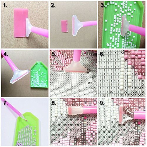 image for ASPEN BURG DIY Diamond Painting Tools Quick Point Pen,Cross Stitch Set