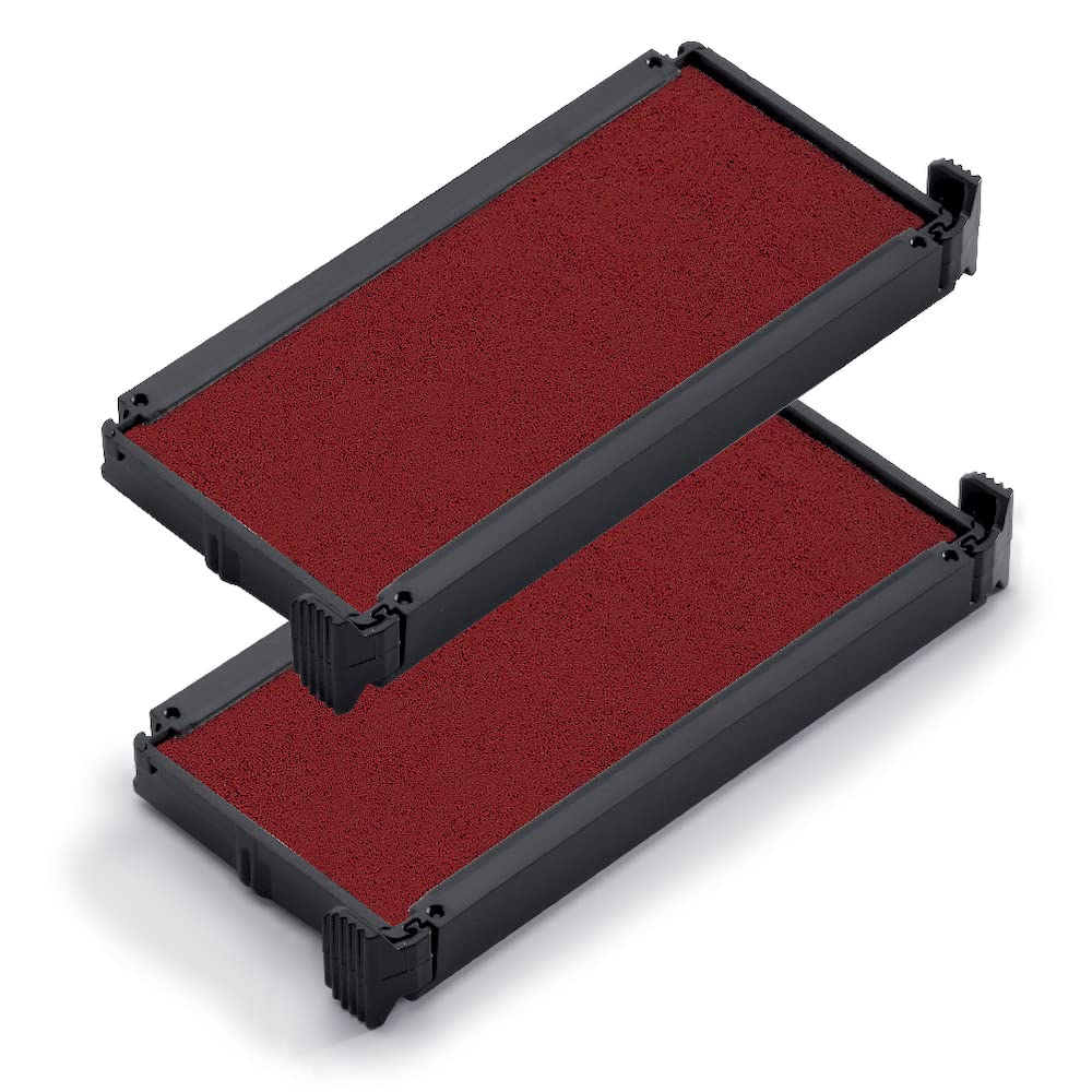 Trodat Replacement Ink Pads 6/4913 – Pack of 2 – Red Ink – for the Printy 4913, 4913 Typo and 4953