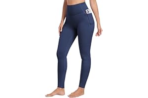 CHRLEISURE Leggings with Pockets for Women - Tummy Control High Waisted Soft Workout Yoga Pants