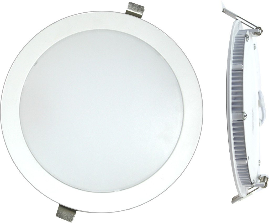 Silver Electronics LED Flat 4000 K, 18 Watts, White, 22.5 x 22.5 x 1.2 cm