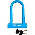OTTOLOCK Sidekick Compact U-Lock | Lightweight Silicone-Coated Bike Lock (Blue)