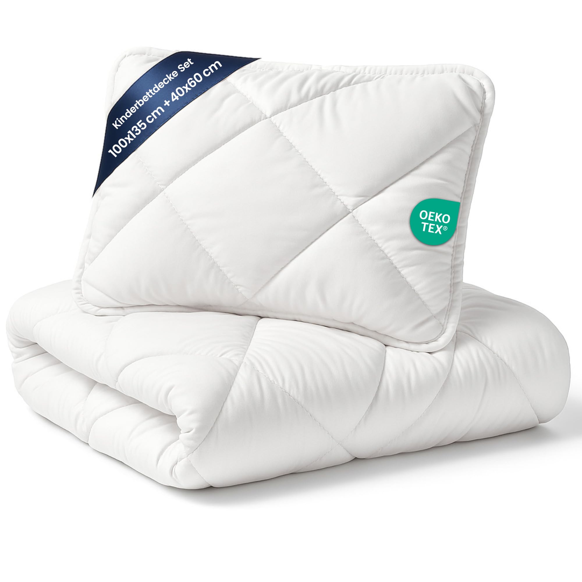 Cot duvet 100x135 cm baby - Soft and breathable bedding for crib and toddler bed Cozy and lightweight filling suitable for all seasons Oeko-Tex certified 100 x 135