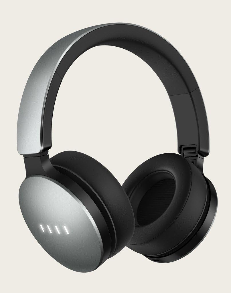 FIIL Wireless With Digital Noise Cancellation, Hi-Res Audio Headphones, CD-level lossless audio, Hi-Fi, Smart Touch Control & Foldable Design (Grey )