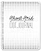 BookFactory Ghost Grid Dot Journal/Large Bullet Notebook 120 Pages 8.5