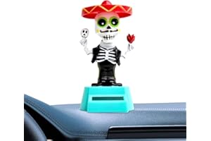 Solar Powered Dancing Figures,Solar Powered Dancing Dolls | Windowsill Decoration Skeleton Car Ornaments for Home Desk Bedroo