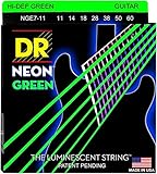 DR Strings Hi-Def NEON Green Coated Heavy 7-String Electric Guitar Strings (11-60)