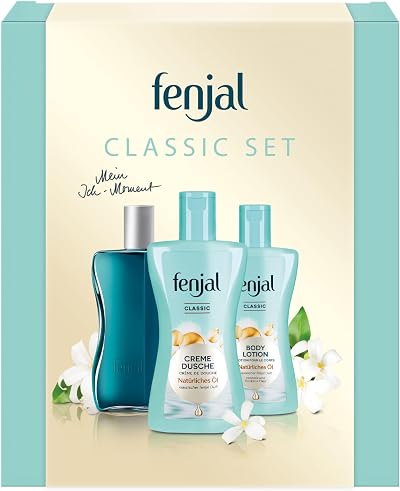 Fenjal Classic Gift Set Cream Oil Shower Cream Body Lotion 525 ml