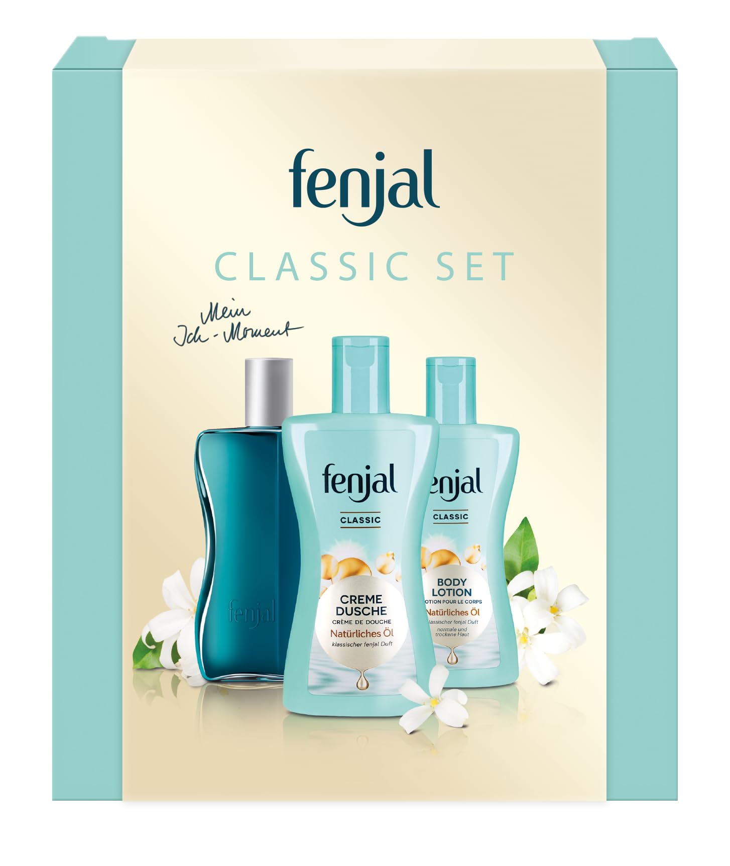Fenjal Classic Gift Set Cream Shower Oil Bath and Body Lotion 525 ml