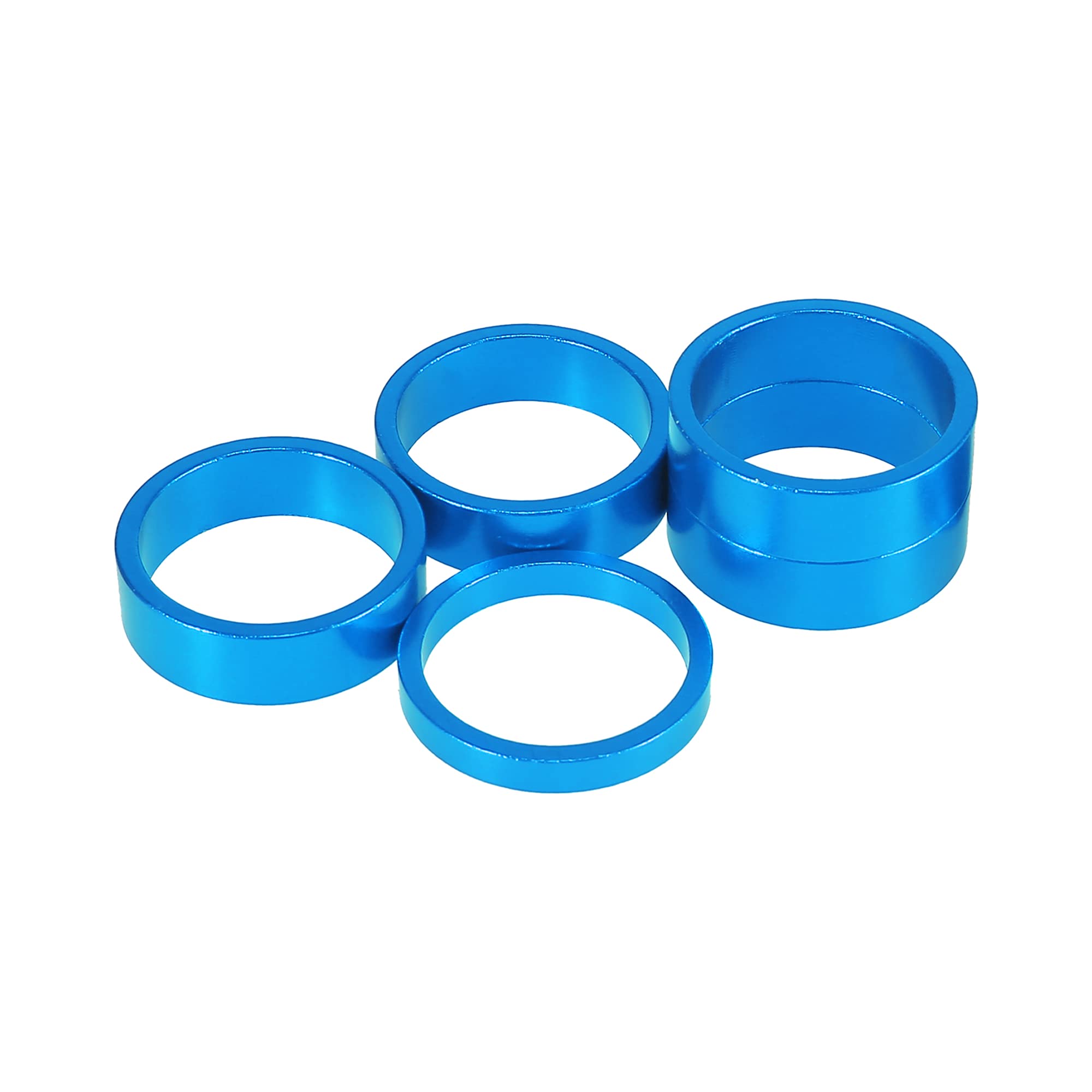 X AUTOHAUX 1 Set Bicycle Headset Spacer 28.6mm Fit for 1 1/8 in Blue 5 10 mm