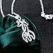 Godyce Giraffe Pendant Necklace Sterling Silver Plated for Women Crystal Jewelry Gift