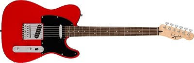 Fender Squier Sonic Telecaster Electric Guitar Torino Red Laurel Fingerboard