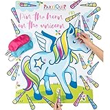 Partiquip Pin The Horn On The Unicorn Birthday Party Supplies - Unicorn Party Supplies for Girls Unicorn Decorations, Unicorn Games, Unicorn Gifts – Unicorns Poster For Kids Room Décor