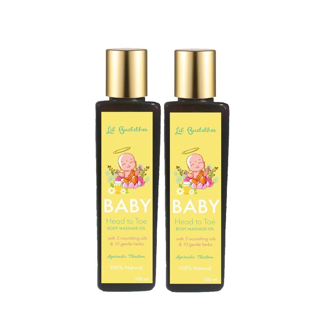 Buy Lil Buddha® AYURVEDIC BABY MASSAGE OIL 100ML+ 100ML ORGANIC