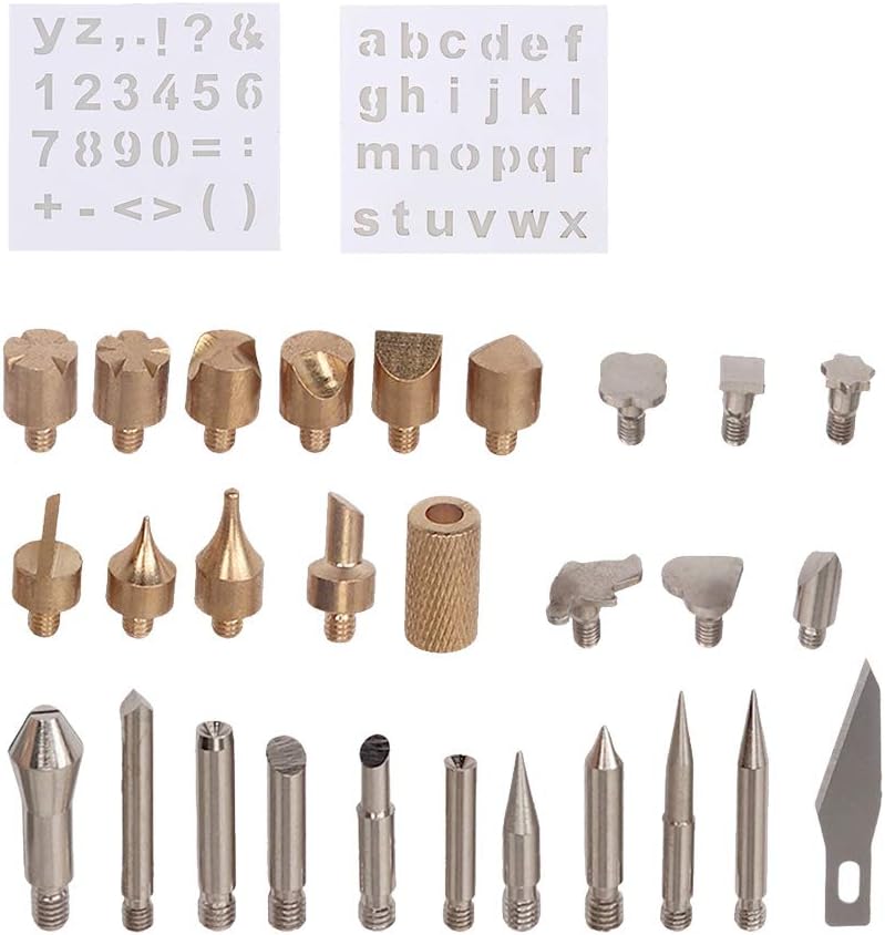 28pcs Soldering Iron Tips Replacement Solder Tips Kit Universal Welding Tools Accessories