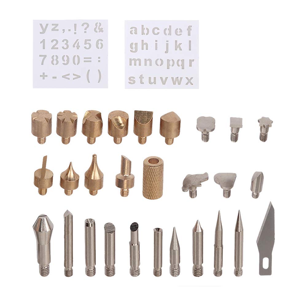 28pcs Soldering Iron Tips Replacement Solder Tips Kit Universal Welding Tools Accessories