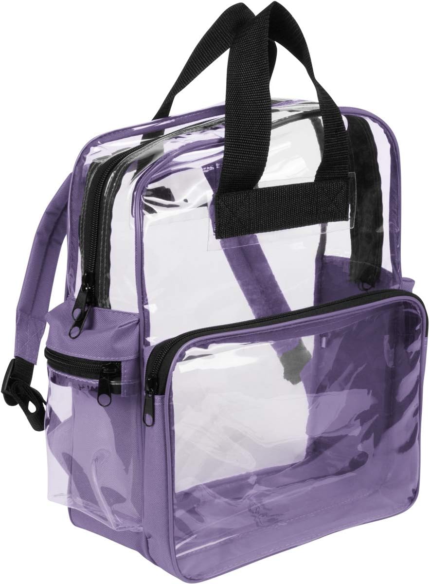 Clear Backpack - See Through Daypack Clear Backpacks in Lavender