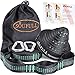 Soufull XL Hammock Straps Outdoor Tree Straps with 2 Carabiners,40 Loops Combined 20Ft Long,1400LBS Breaking Strength,Tree Friendly,Quick&Easy Setup