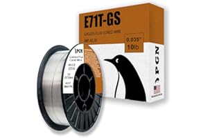 PGN Flux Core Welding Wire - E71T-GS .035 Inch, 10 Pound Spool - Gasless Mild Steel Welding Wire with Low Splatter - For All 