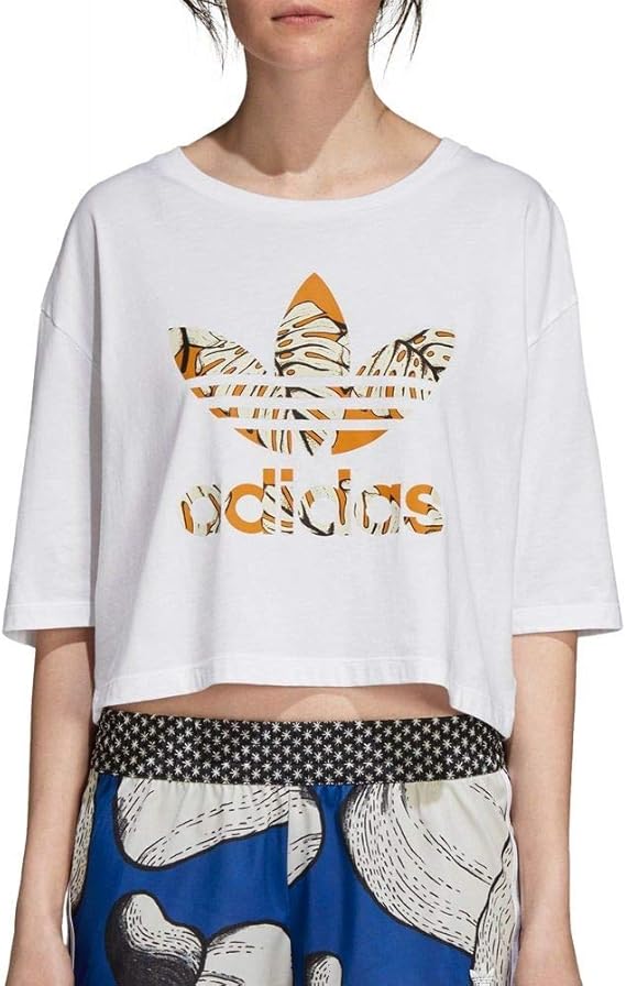 Amazon Co Jp アディダス Adidas レディース トップス ベアトップ チューブトップ クロップド Originals Crop Top T Shirt 並行輸入品 服 ファッション小物