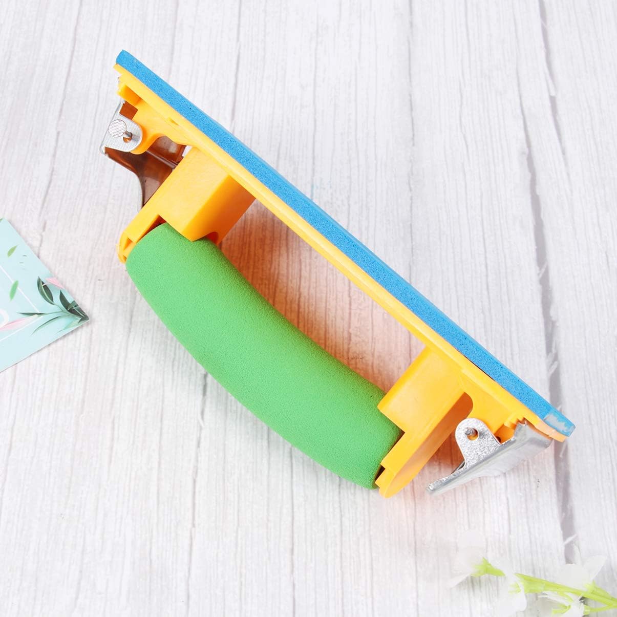 ULTECHNOVO Hand Sander with Handle Woodworking Sanding Paper Holder Sponge Sandpaper Frame - - 