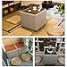 Eshow Japanese Tatami Cushion Floor Pillow Zafu Natural Seat Furniture Meditation Furniture Floor Mat Cushion Multi-functional Handmade Breathable Square,Beige