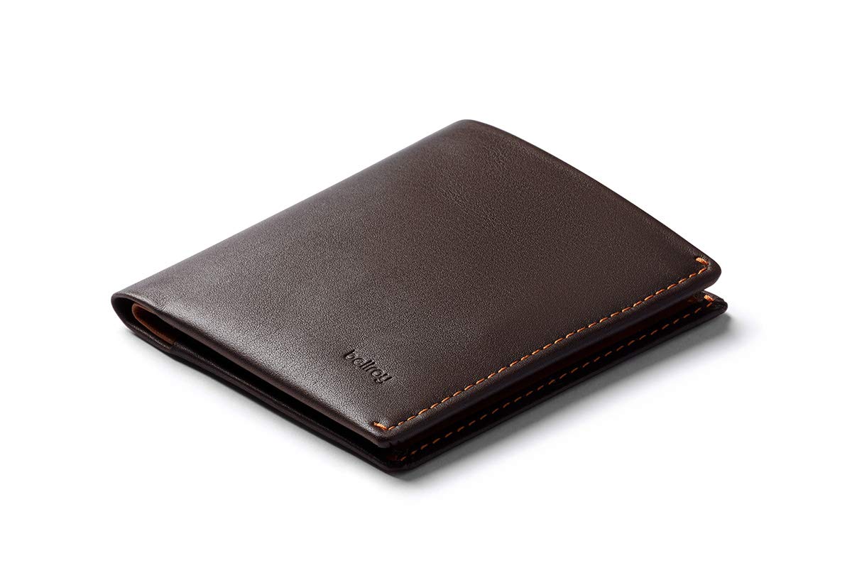 Bellroy Note Sleeve Wallet (Slim Leather Men's Wallet, RFID Blocking, Holds 4-11 Cards, Coin Pouch, Flat Note Section) - Java Caramel