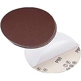 uxcell Discos de lija PSA de 6 pulgadas, papel de lija de óxido de aluminio autoadhesivo de 80 granos, 5 unidades
