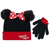 Disney Girls’ Winter Set: Ear Flap Beanie Hat, Gloves or Mittens: Elsa, Anna, Princess (Age: 2-7)