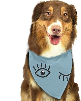 Amazon 目とまつげ ペット三角スカーフ 猫 犬の首輪ファッション ペット用品 ネッカチーフ Gfi M ペット用品 通販