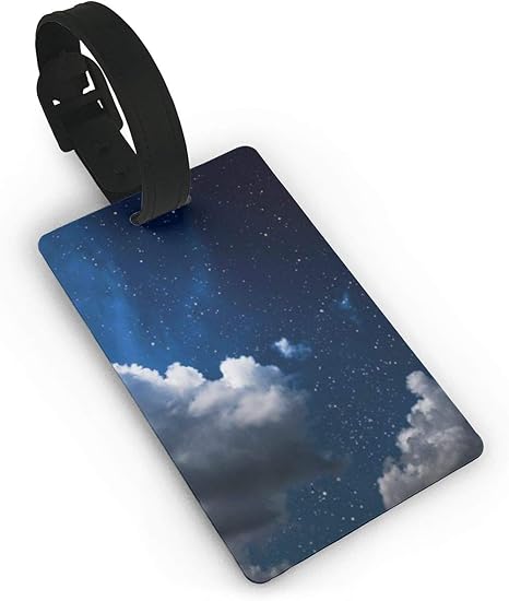 Amazon Co Jp Osvbs 月雲暗い空の壁紙 旅行用バッグのユニークなラゲージタグ5 4cm 8 5cm ホーム キッチン